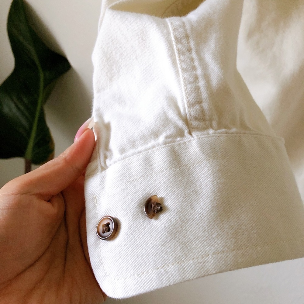 Shacket White Button Down - image 3